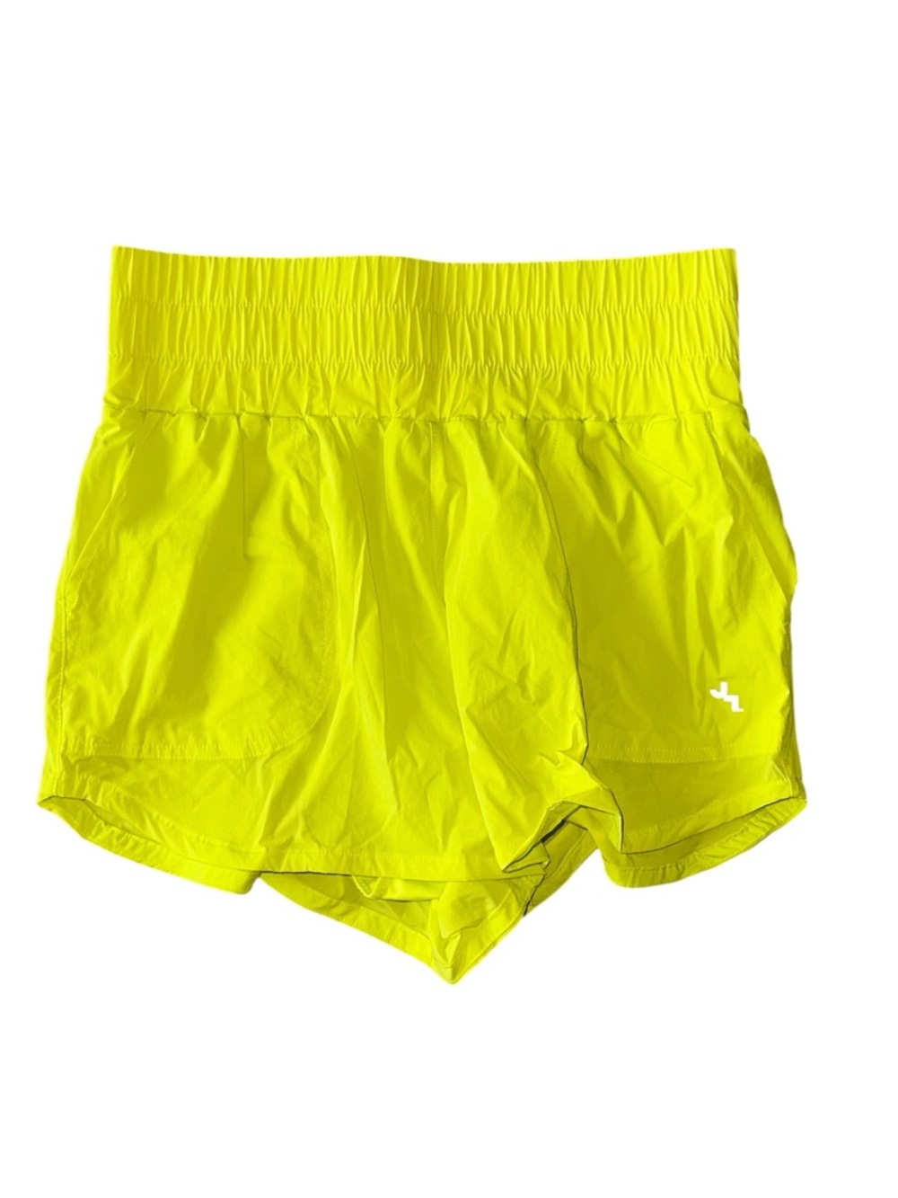 JoyLab Neon Yellow High-Waist Athletic Shorts